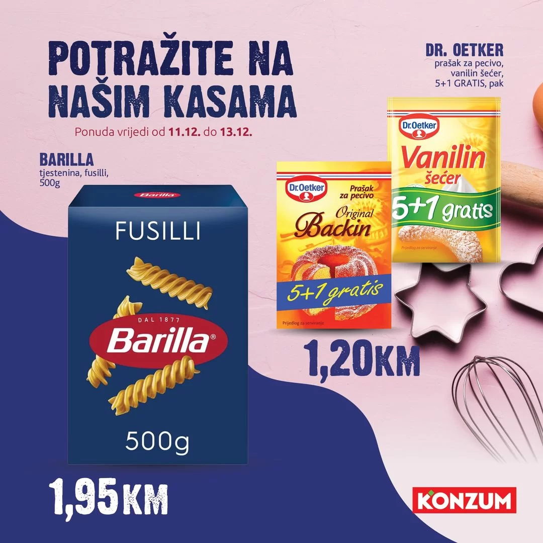 Konzum AKCIJA NA KASAMA 11-13.12.2023.