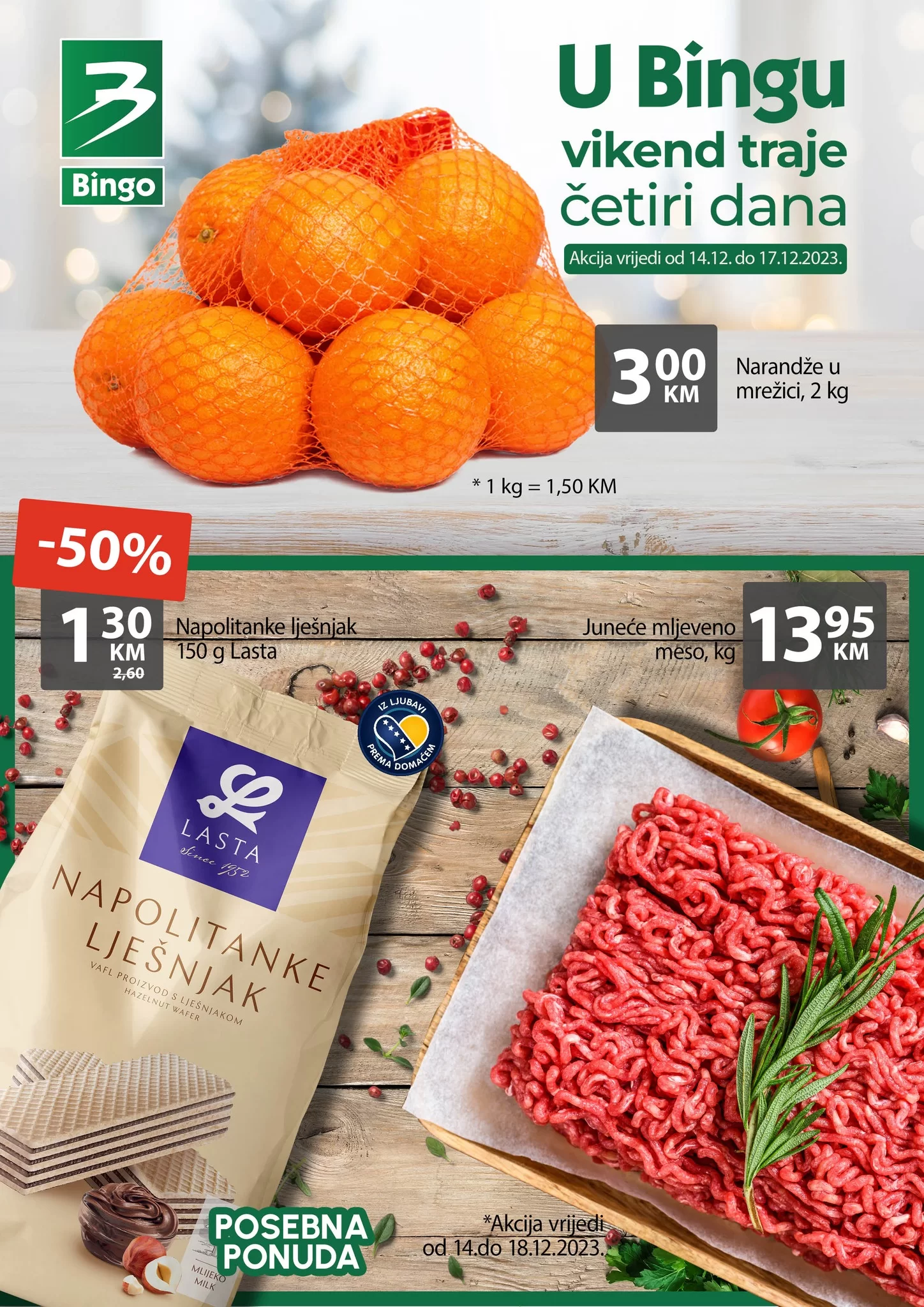 Bingo vikend akcija 14-18.12.2023.