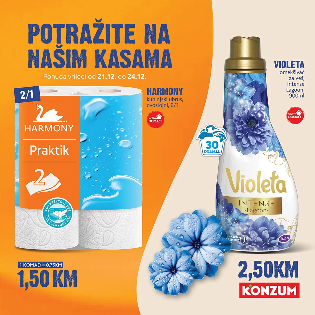 Konzum AKCIJA NA KASAMA 21-24.12.2023.