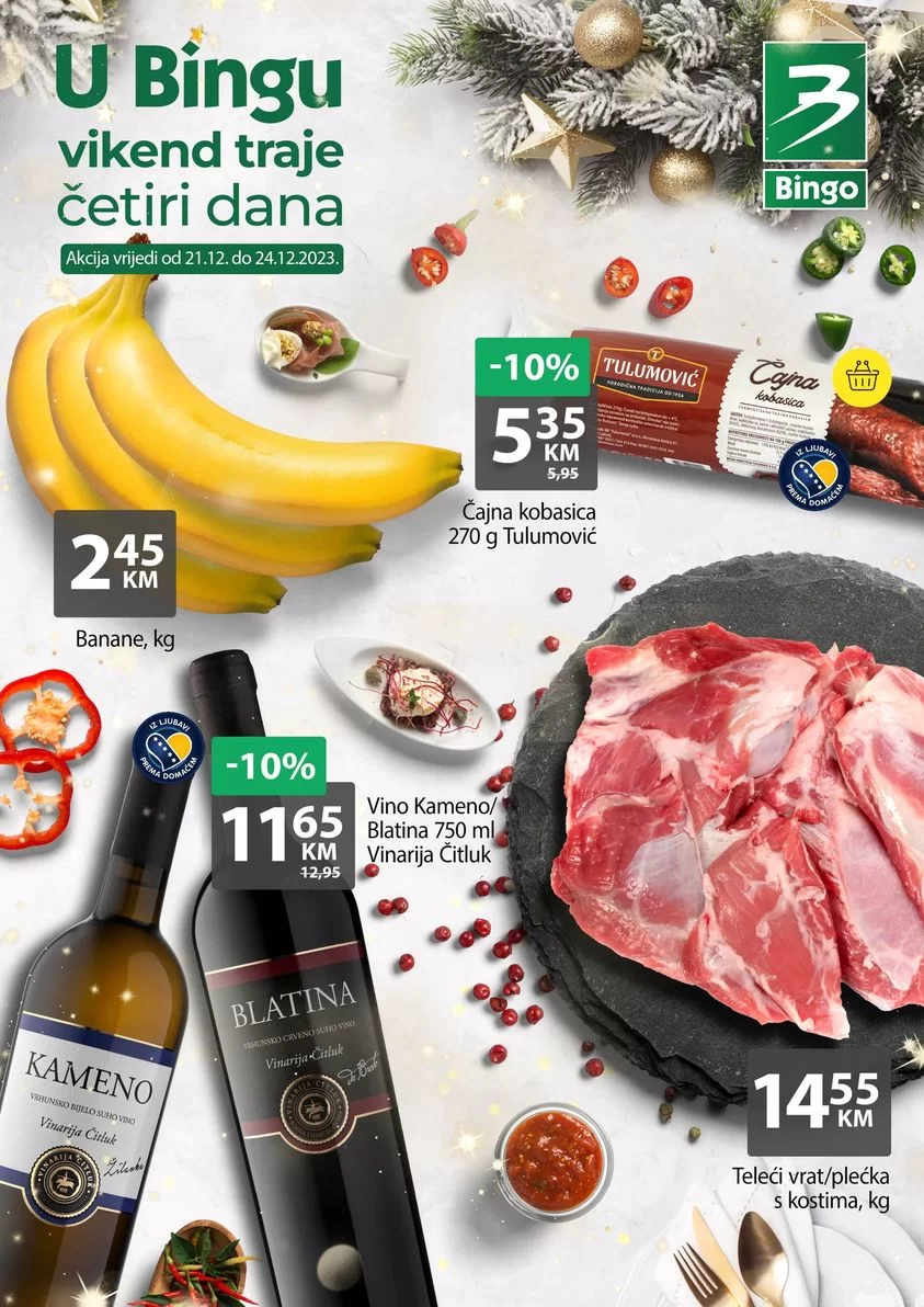 Bingo vikend akcija 21-24.12.2023.
