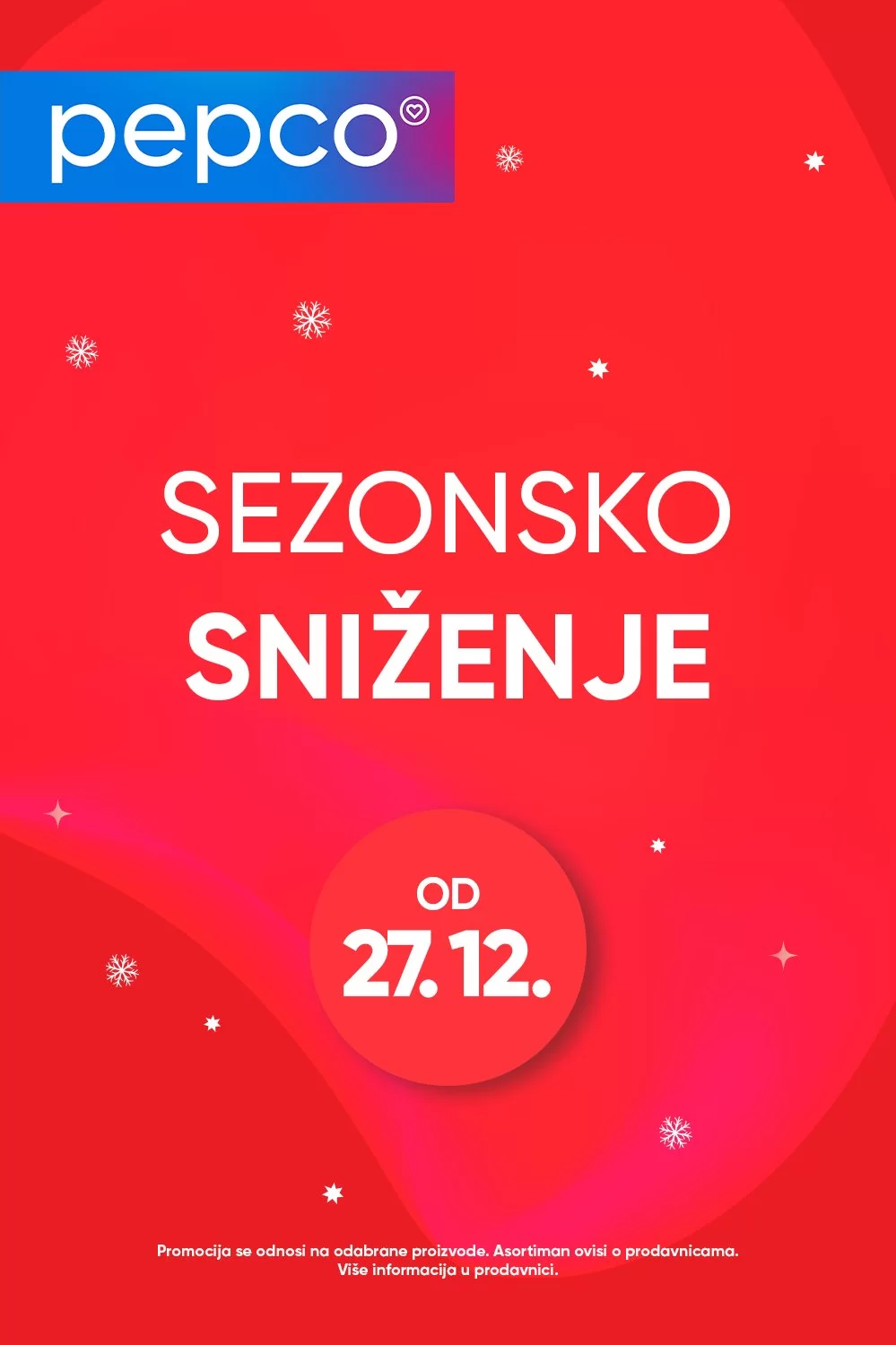 Pepco SEZONSKO SNIŽENJE od 27.12.2023. 