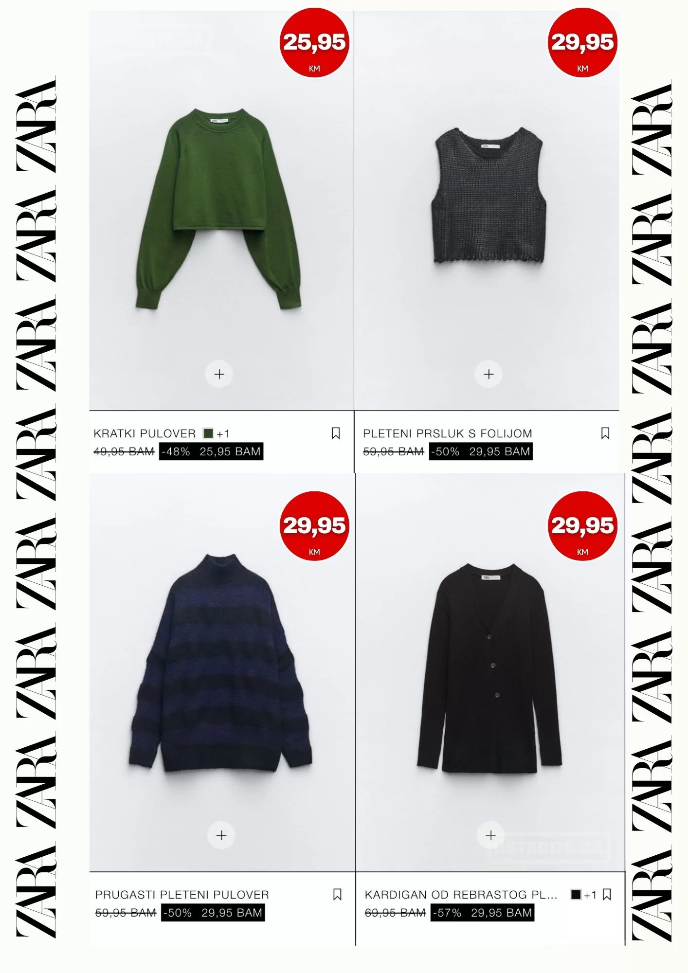 Zara SNIŽENJE do 50% - PLETIVO