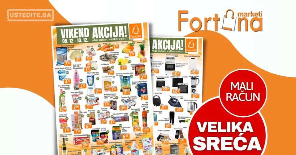 Fortuna vikend akcija 9-10.12.2023.