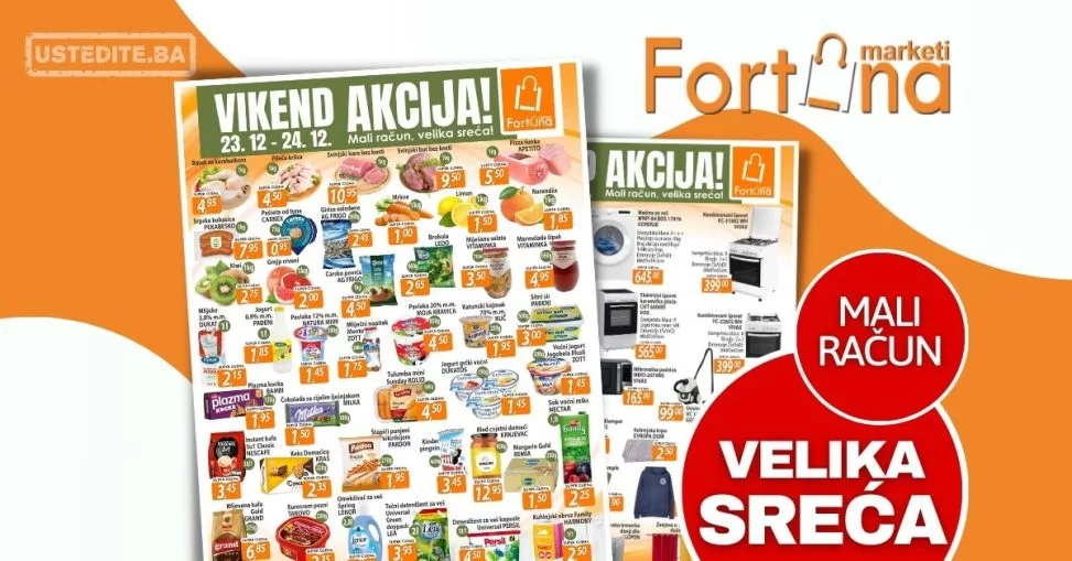 Fortuna vikend akcija. 23-24.12.2023.