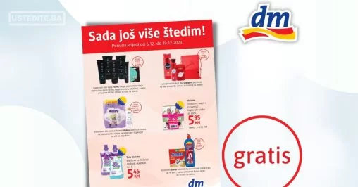 dm GRATIS – Sada još više štedim – akcija do 19.12.2023.