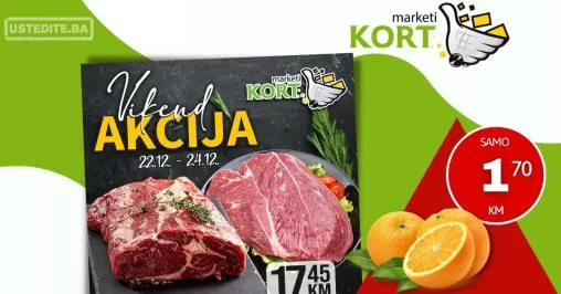 Kort vikend akcija 22-24.12.2023.