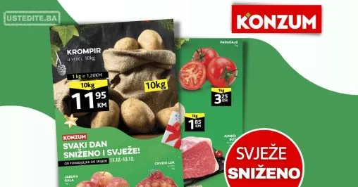 Konzum akcija SVJEŽA PONUDA 12-13.12.2023.