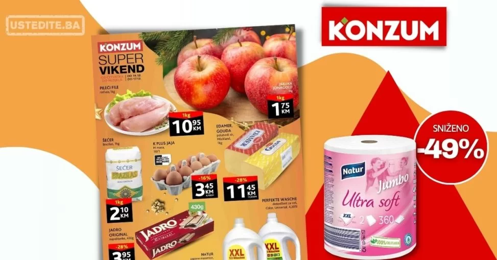 Konzum vikend akcija 14-17.12.2023.