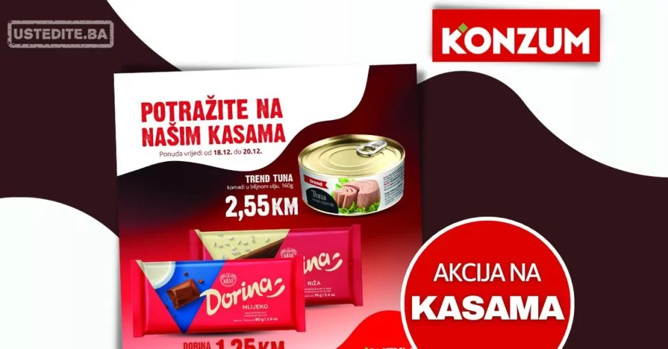 Konzum AKCIJA NA KASAMA