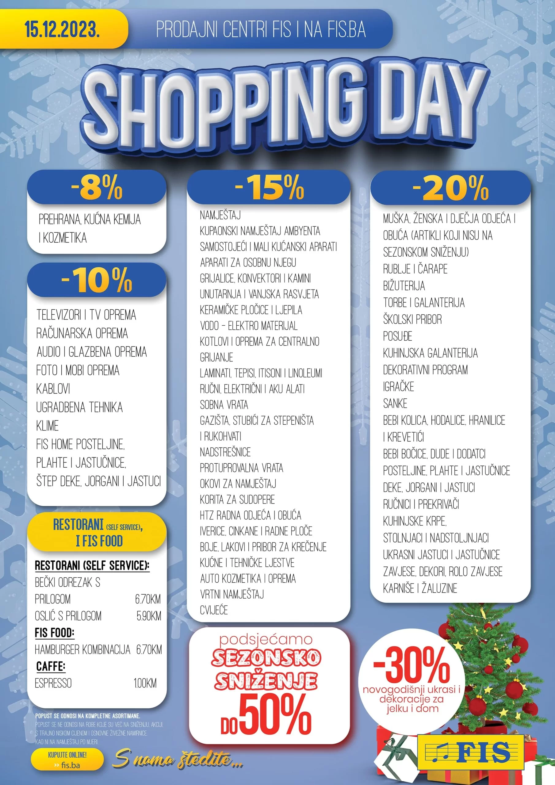 Fis SHOPPING DAYS 15.12.2023.