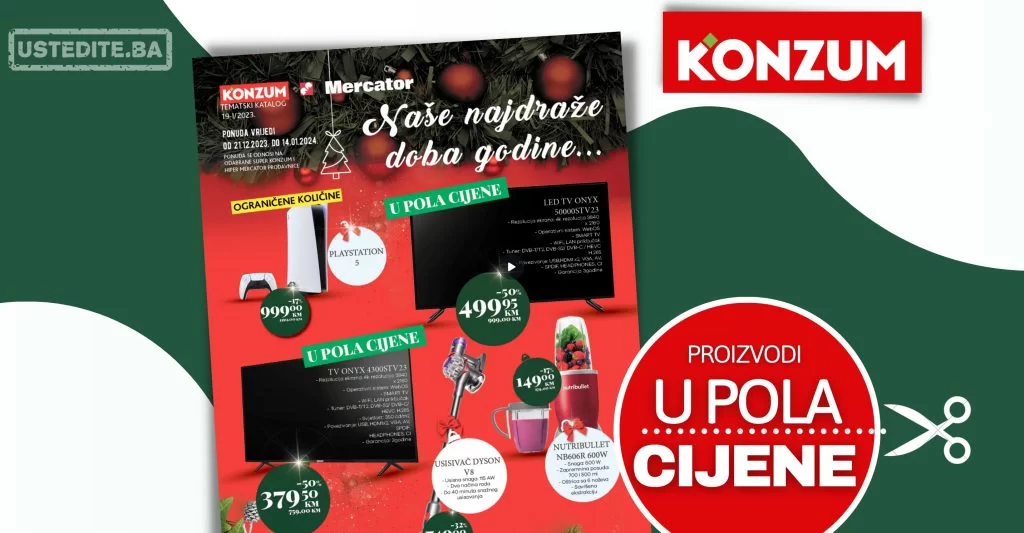 Konzum katalog TEHNIKA - sniženje do 14.1.2024.