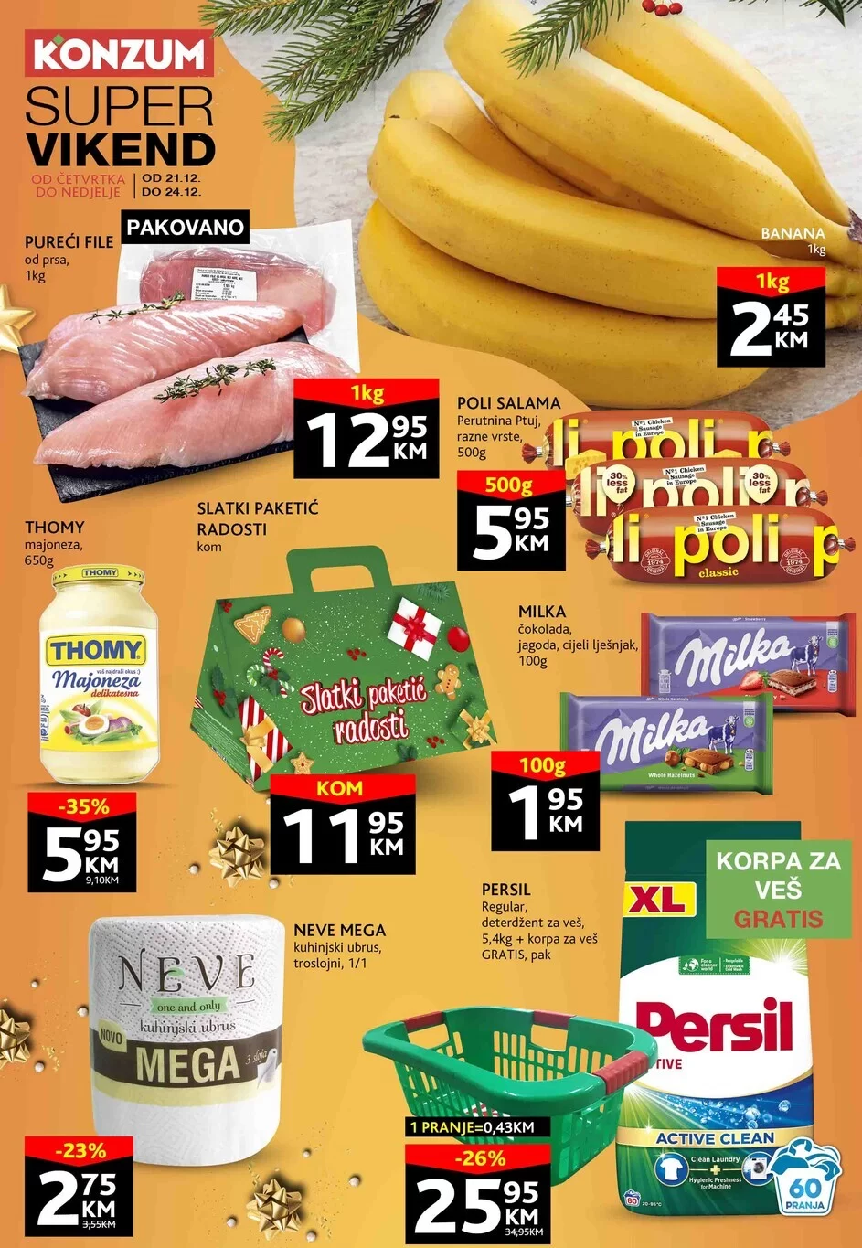 Konzum vikend akcija 21-24.12.2023.
