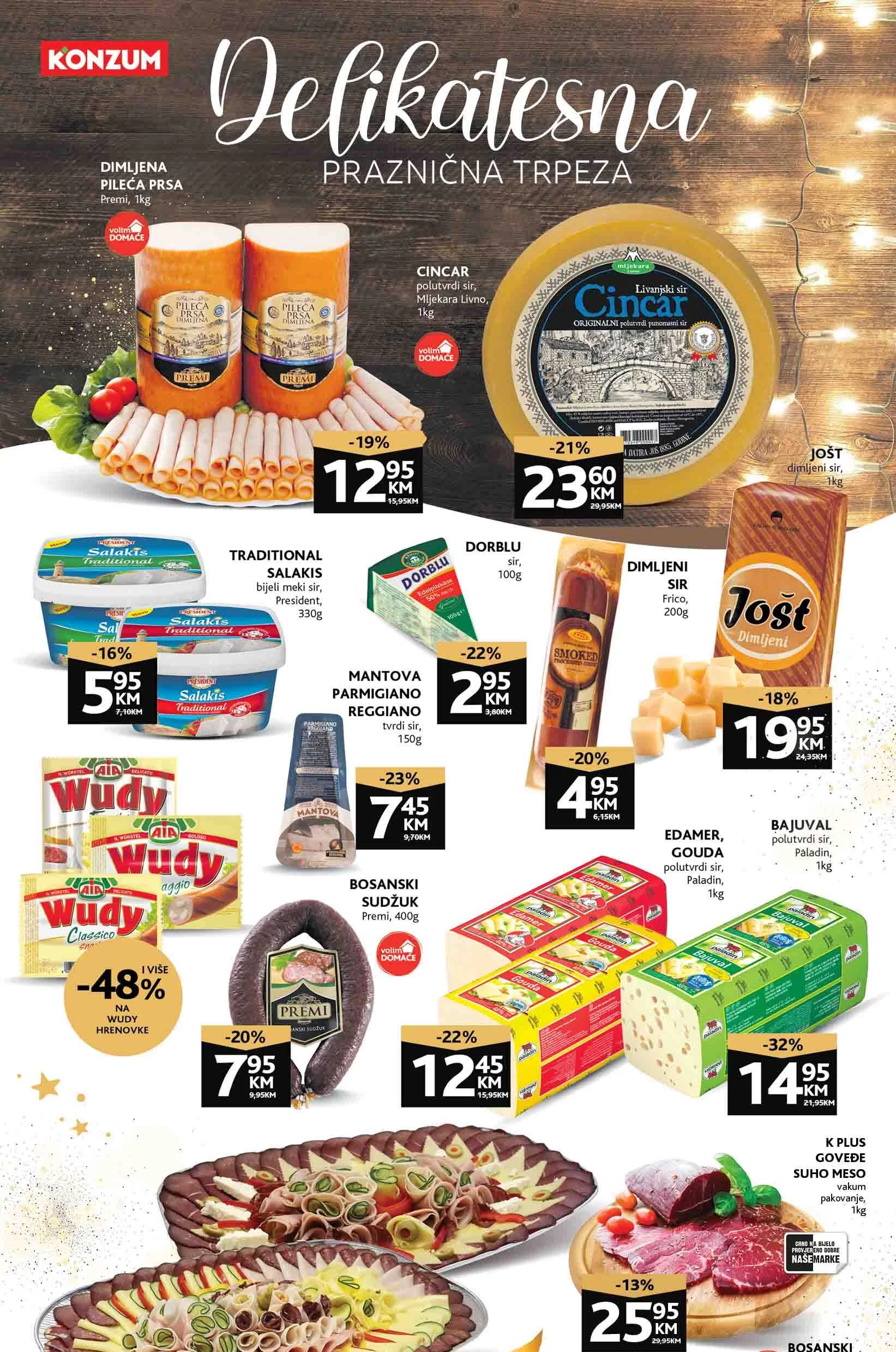 Konzum katalog DELIKATESNA TRPEZA - sniženje do 31.12.2023. 
