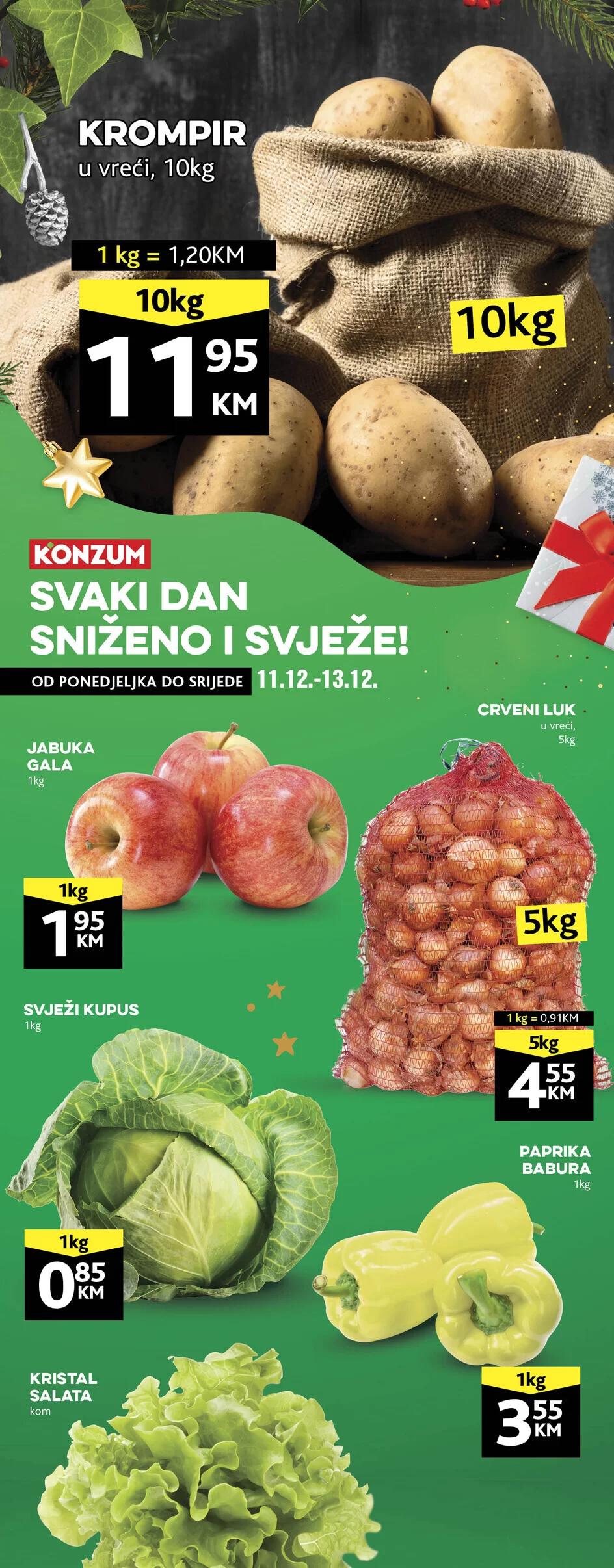 Konzum akcija SVJEŽA PONUDA 12-13.12.2023.