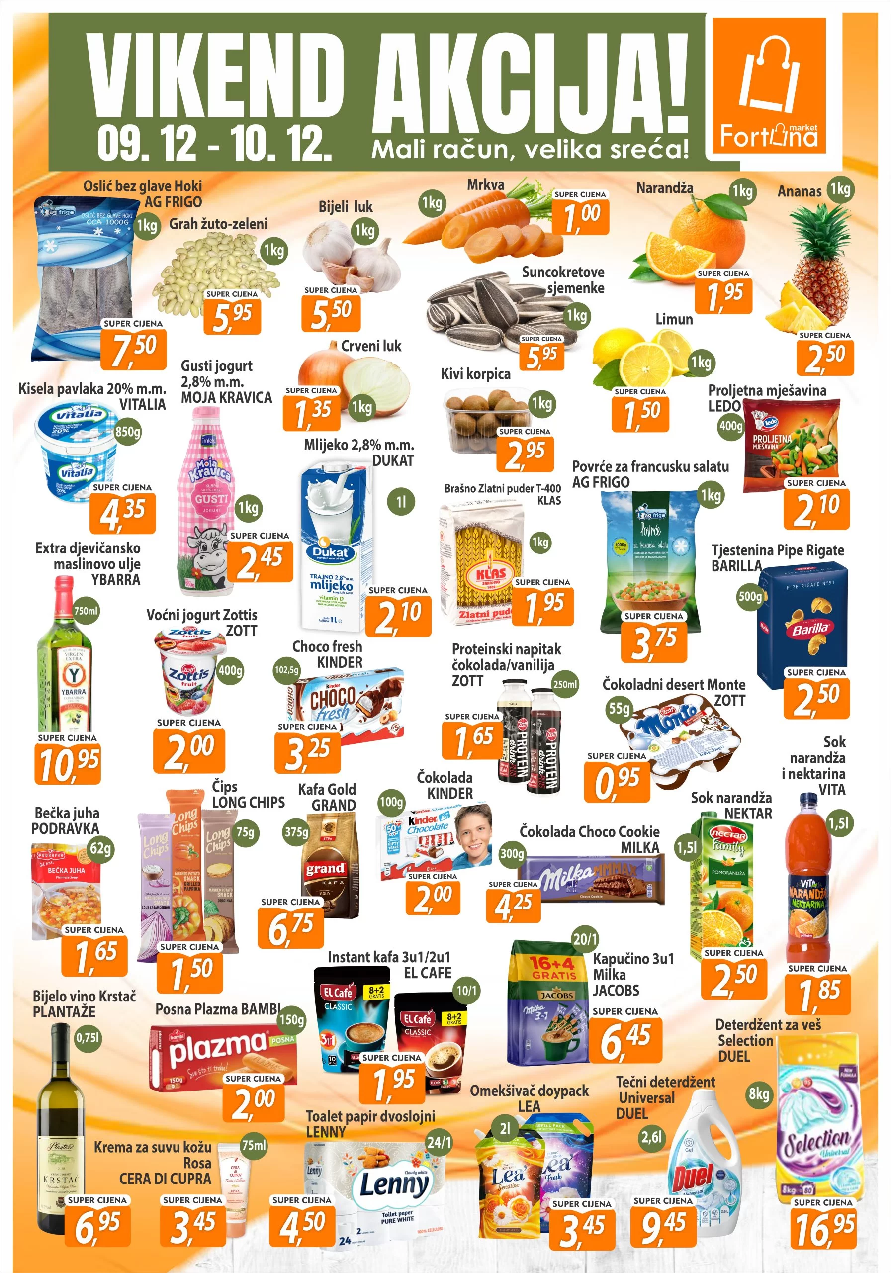 Fortuna vikend akcija 9-10.12.2023. 