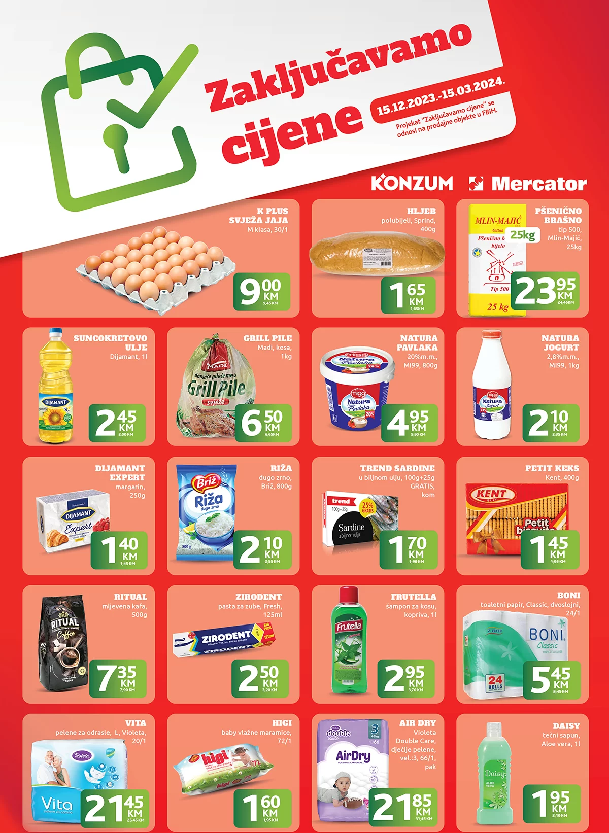 Konzum ZAKLJUČAVAMO CIJENE 15.12.2023-14.3.2024.