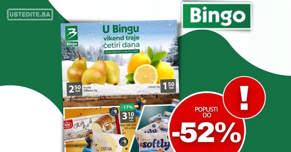 Bingo vikend akcija 7-10.12.2023.