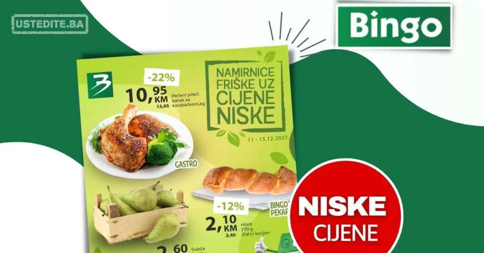 Bingo akcija NAMIRNICE FRISKE CIJENE NISKE