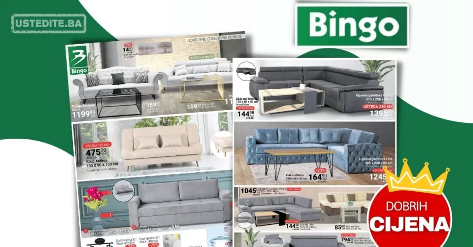 Bingo NAMJEŠTAJ - sniženje do 8.1.2024.