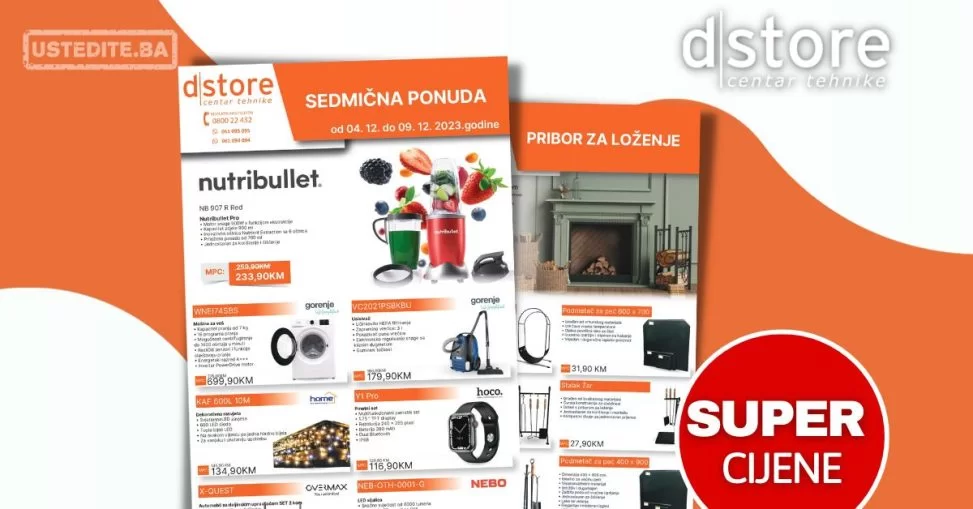 Dstore sedmična akcija 4-9.12.2023.