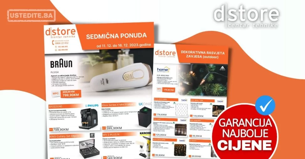 Dstore SEDMIČNA AKCIJA 11-16.12.2023.