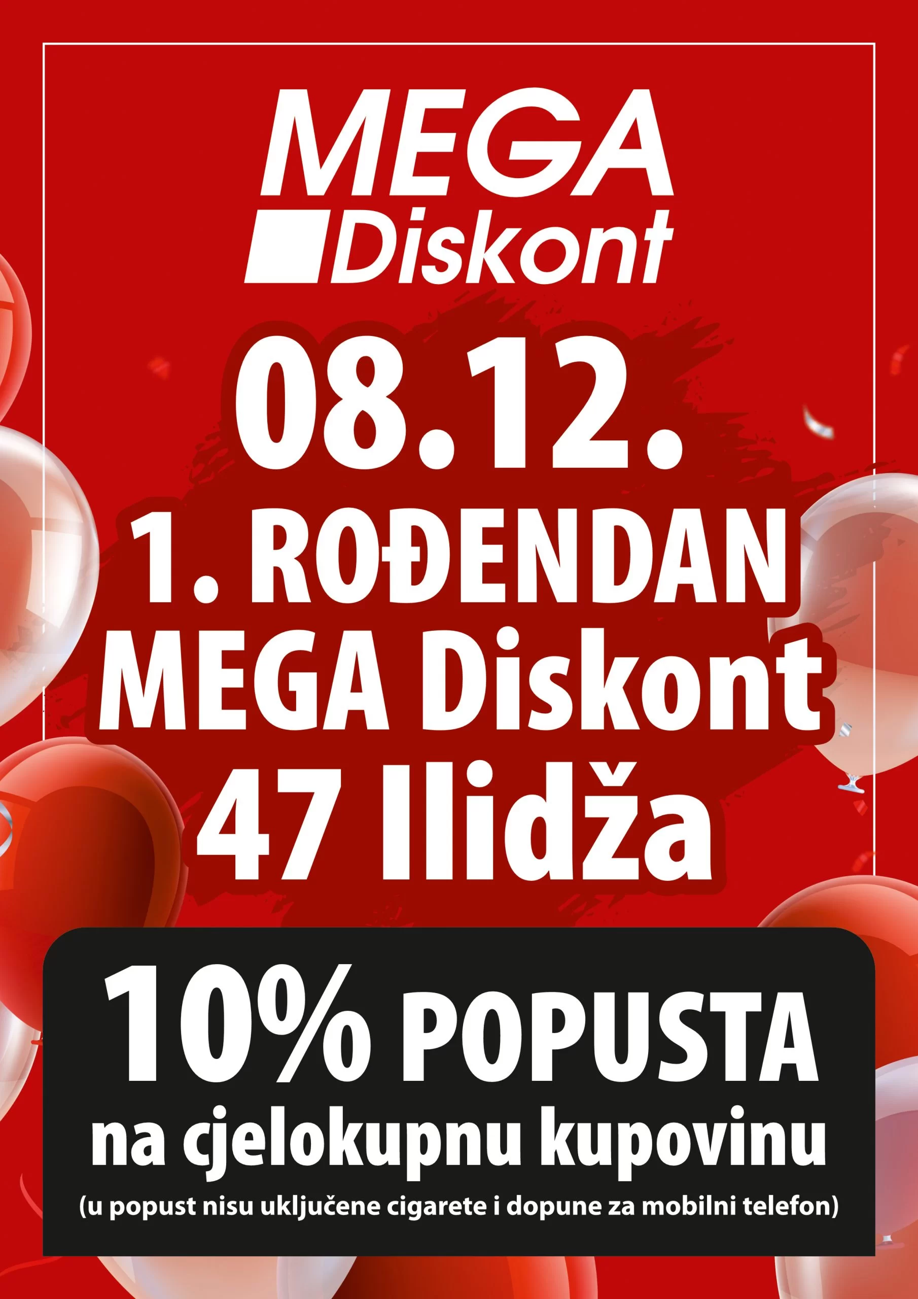 Mega Diskont SLAVI ROĐENDAN