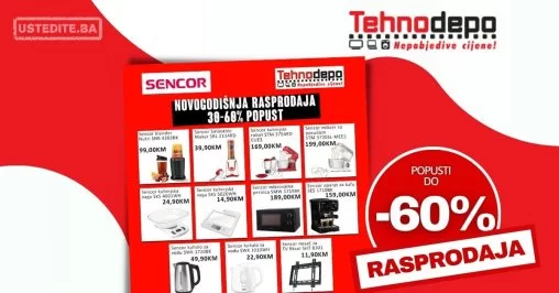 Tehnodepo NOVOGODIŠNJA RASPRODAJA