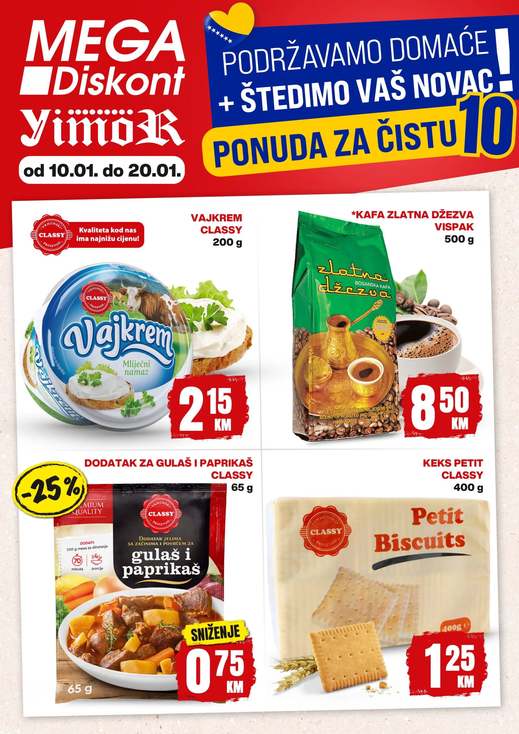 Mega Diskont katalog TOP 10 - sniženje 10-20.1.2024.