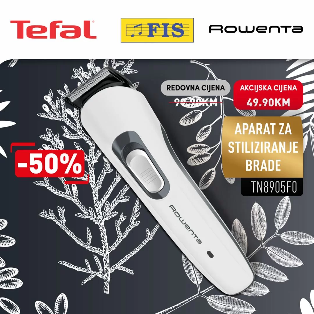 Fis Tefal & Rowenta SNIŽENJE do 50% - akcija do 31.1.2024.