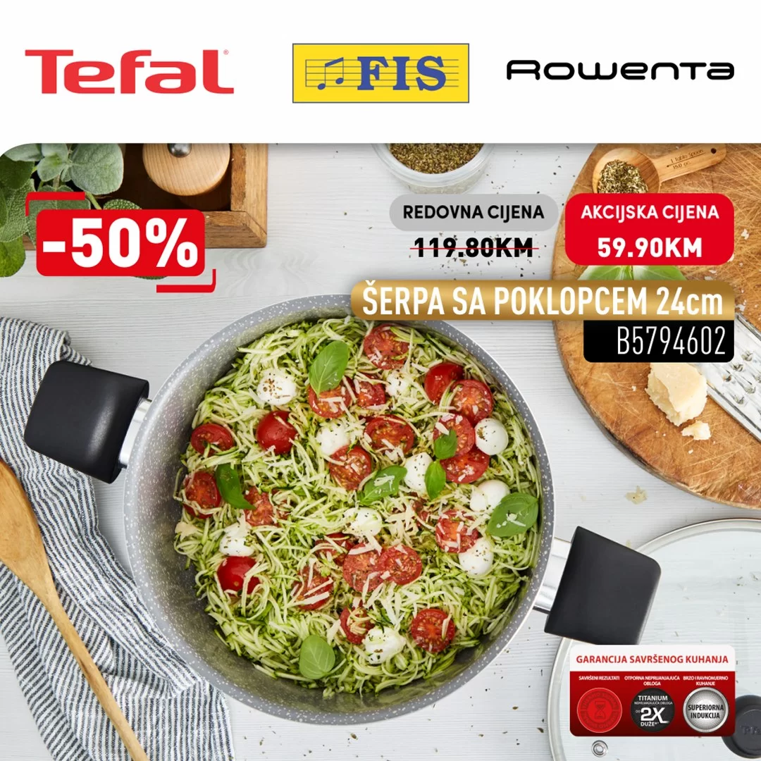Fis Tefal & Rowenta SNIŽENJE do 50% - akcija do 31.1.2024.
