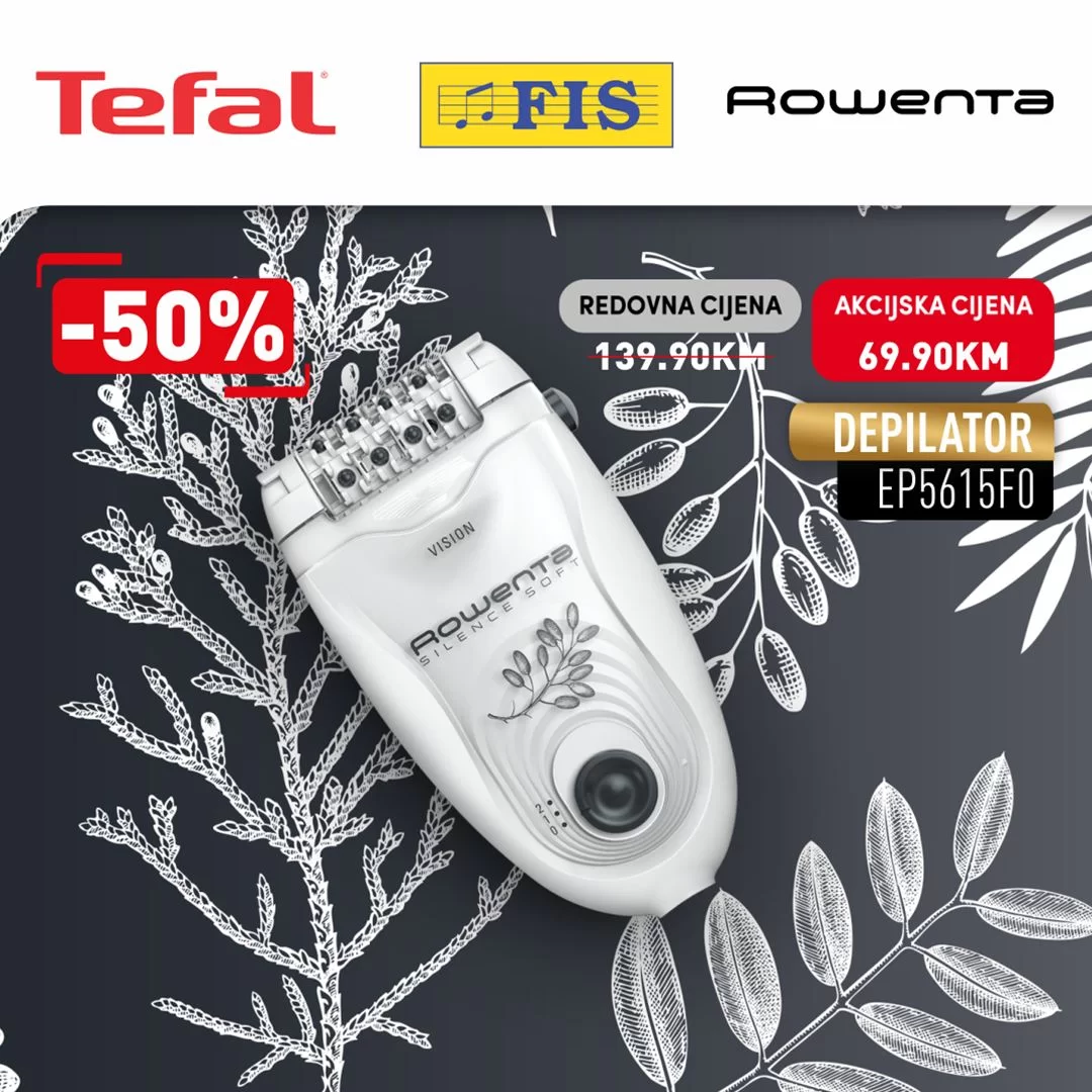 Fis Tefal & Rowenta SNIŽENJE do 50% - akcija do 31.1.2024.