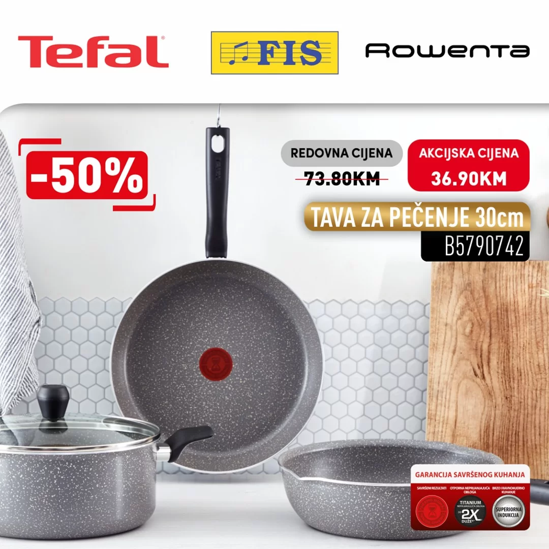 Fis Tefal & Rowenta SNIŽENJE do 50% - akcija do 31.1.2024.