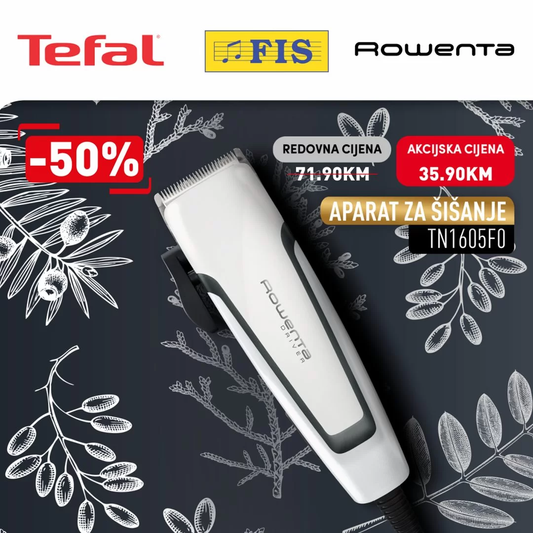 Fis Tefal & Rowenta SNIŽENJE do 50% - akcija do 31.1.2024.