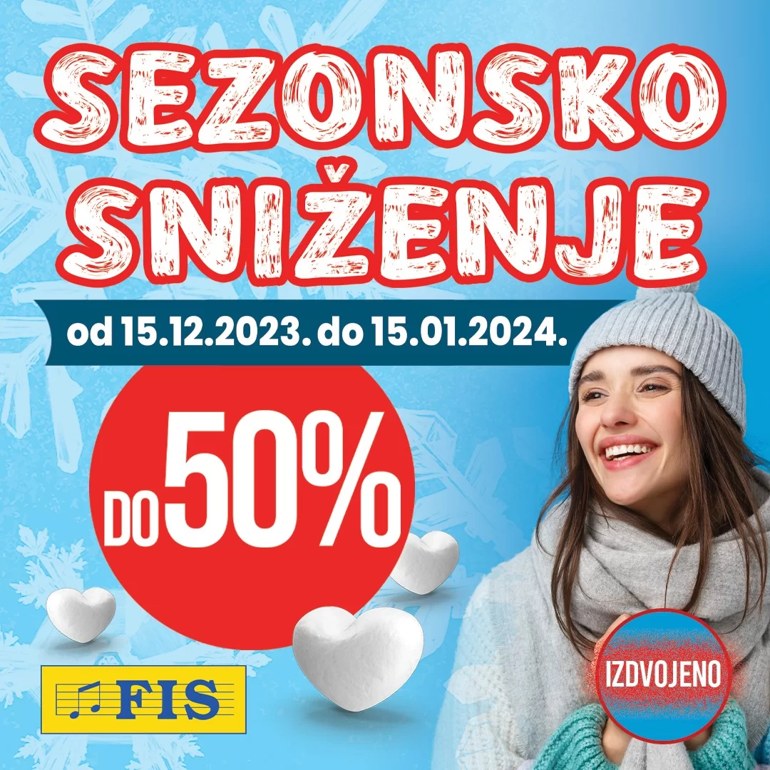 Fis SEZONSKO SNIŽENJE do 15.1.2024.