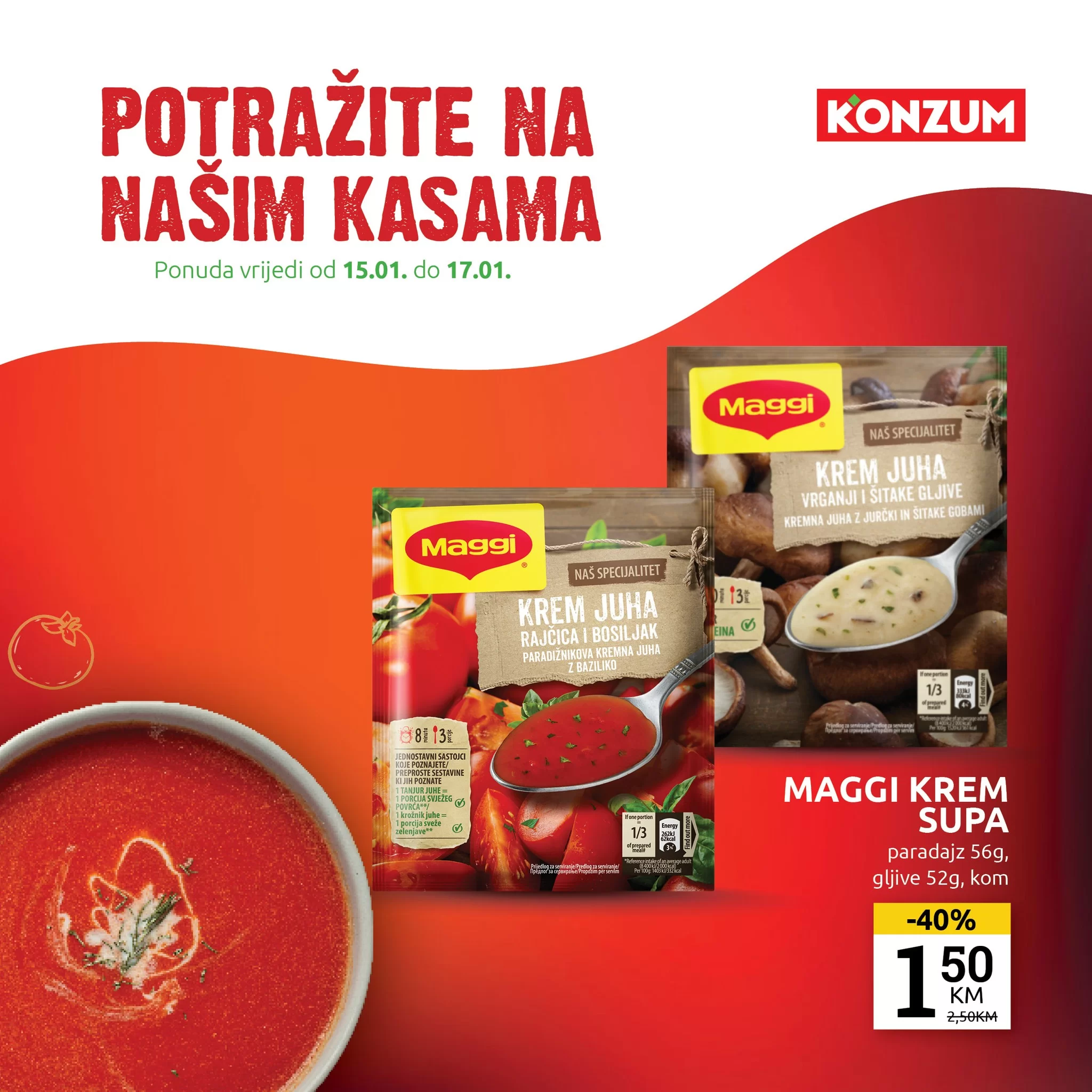 Konzum AKCIJA NA KASAMA