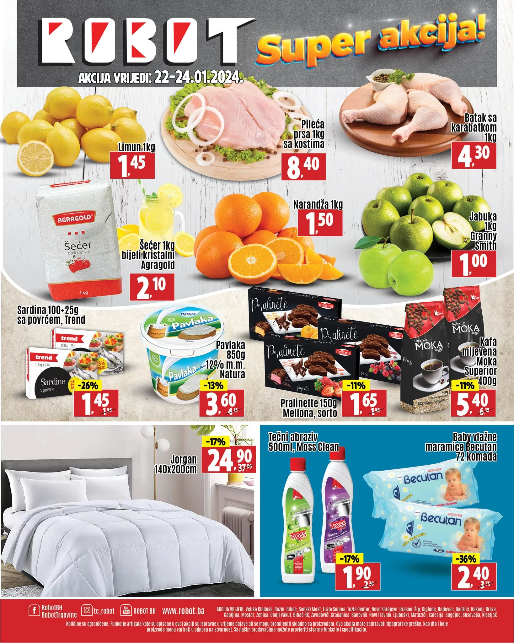 Robot AKCIJA za početak sedmice 22-24.1.2024.