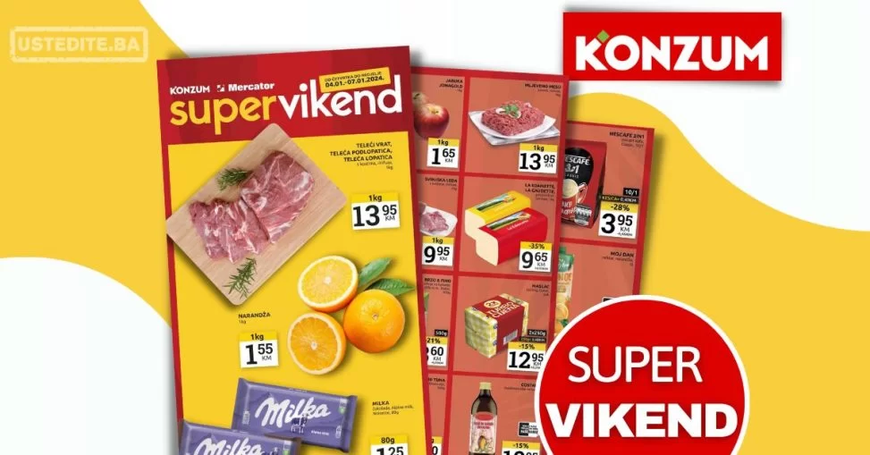Konzum vikend akcija 4-7.1.2023.