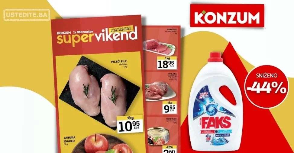 Konzum vikend akcija 10-14.1.2024.