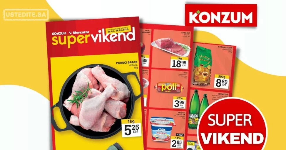 Konzum vikend akcija 25-28.1.2024.
