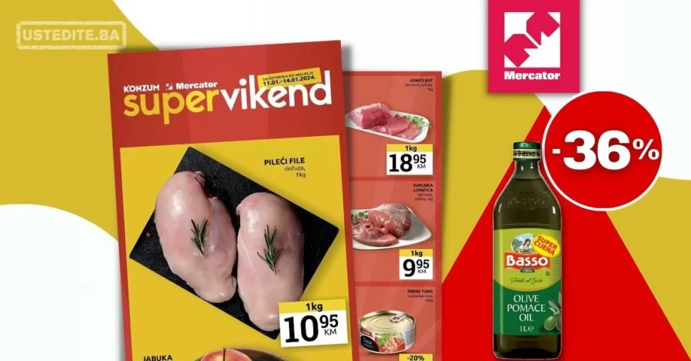 Mercator vikend akcija 10-14.1.2024.