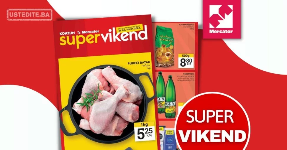 Mercator vikend akcija 25-28.1.2024.