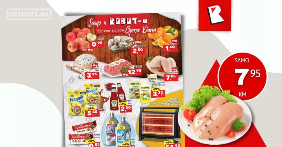 Robot AKCIJA za početak sedmice 29-31.1.2024.