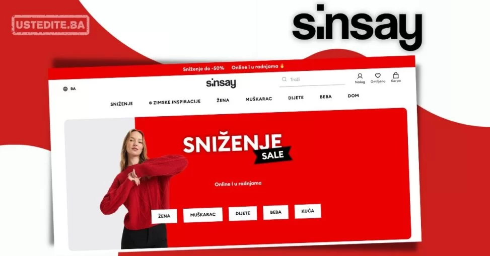 Sinsay BiH ONLINE SHOP je tu!