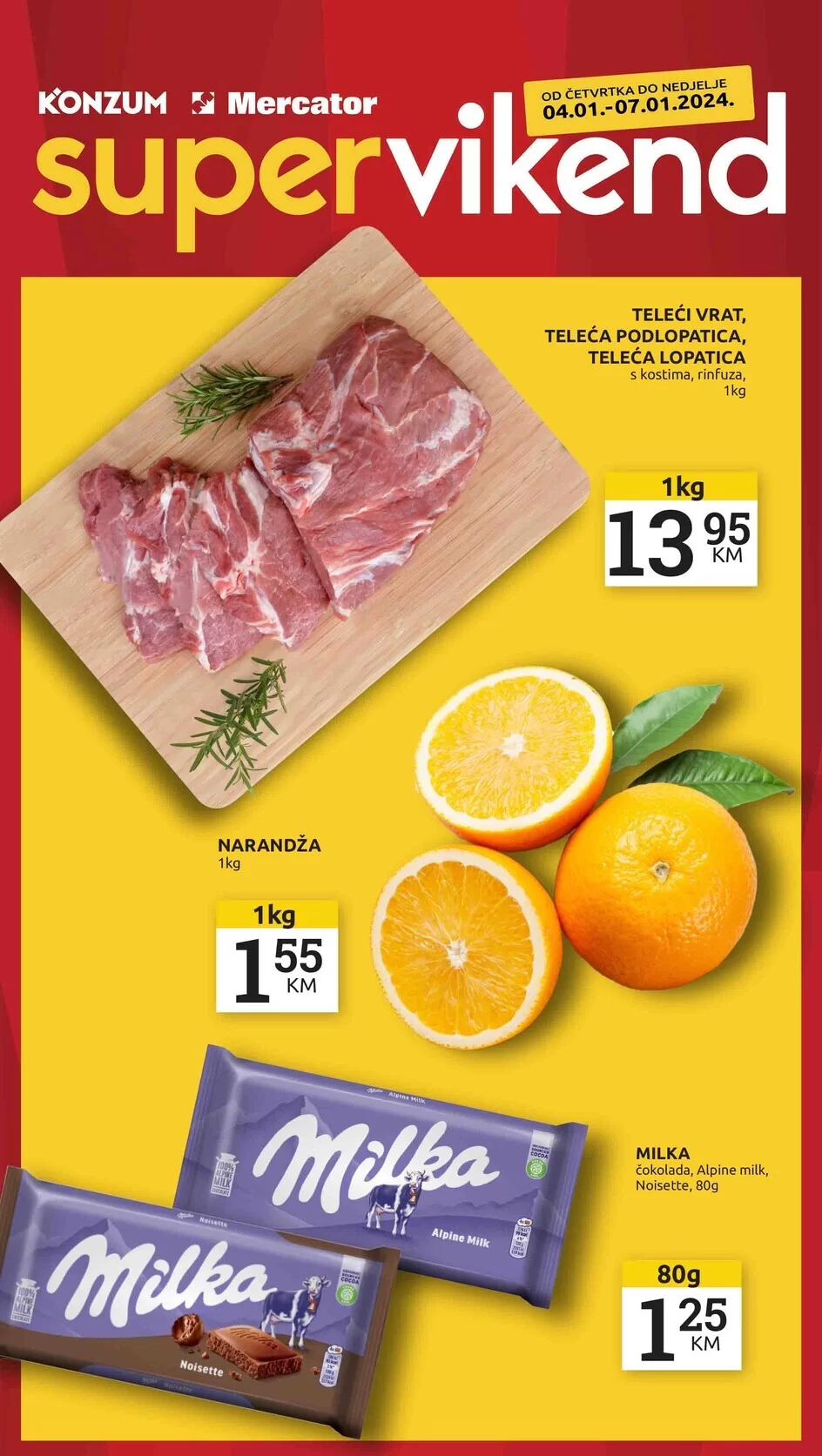 Konzum vikend akcija 4-7.1.2023.