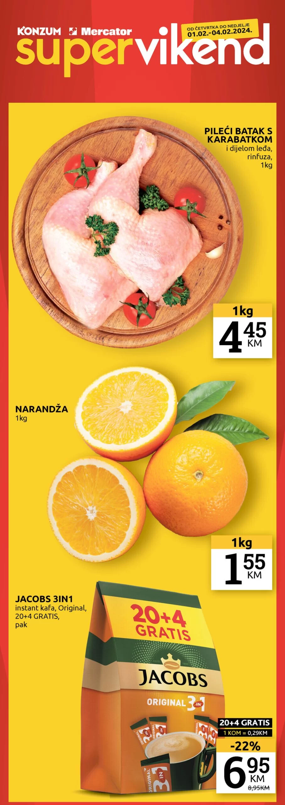 Konzum vikend akcija 1-4.2.2023.