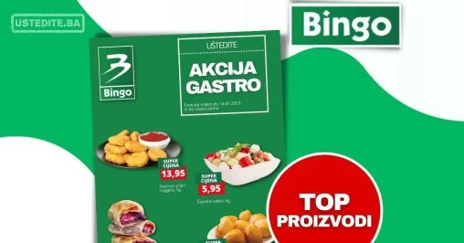 Bingo akcija GASTRO - sniženje do 14.1.2024.