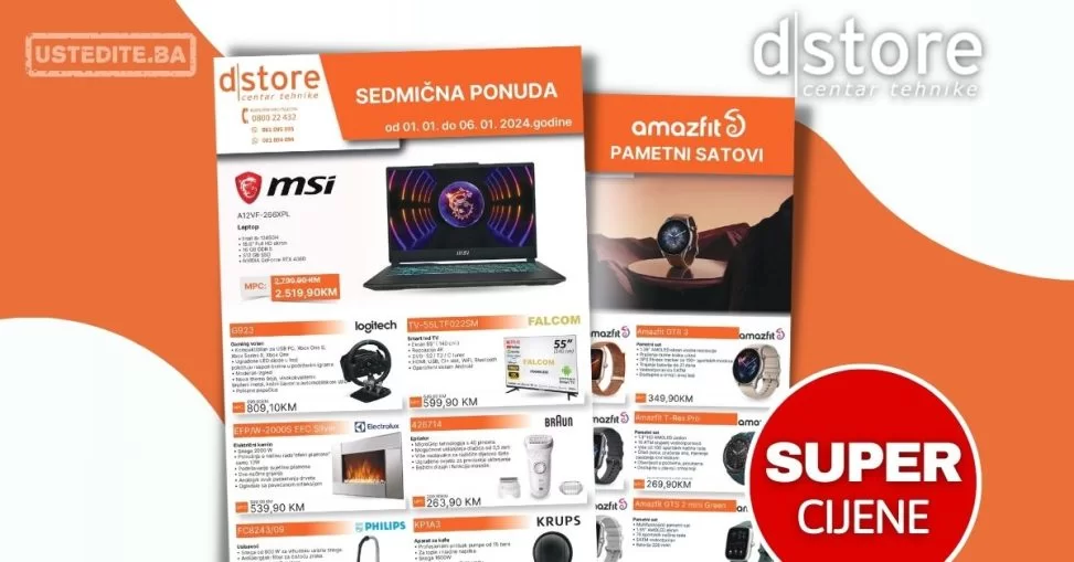 Dstore sedmicna akcija 1-6.1.2024.