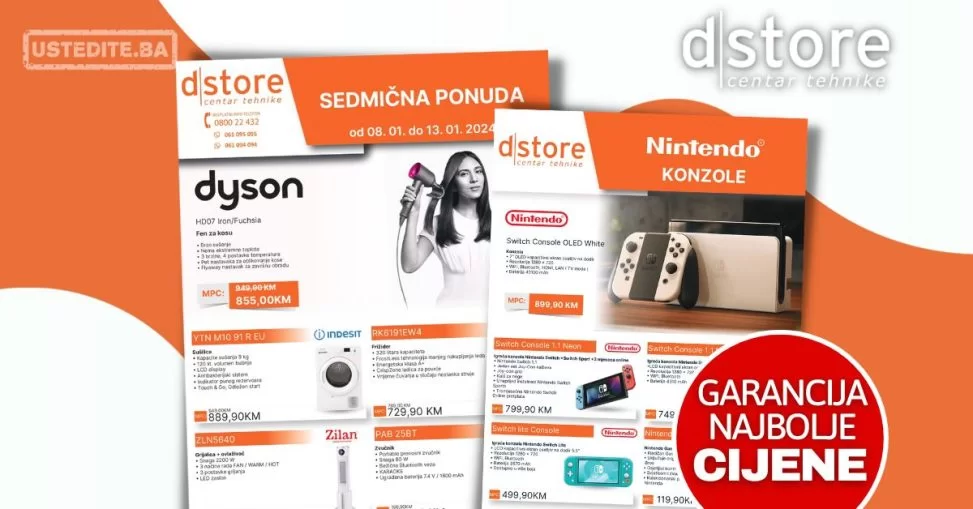Dstore SEDMIČNA AKCIJA 8-13.1.2024.