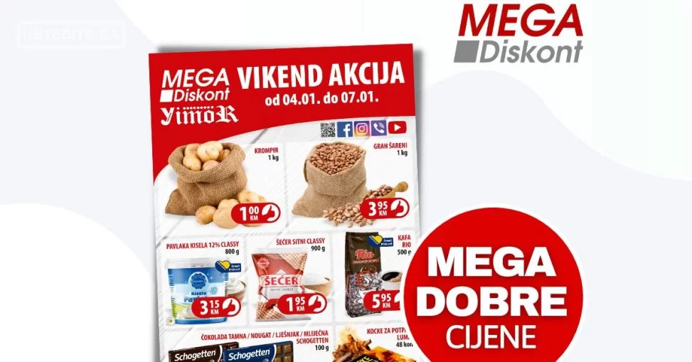 Mega Diskont vikend akcija 4-7.1.2024.