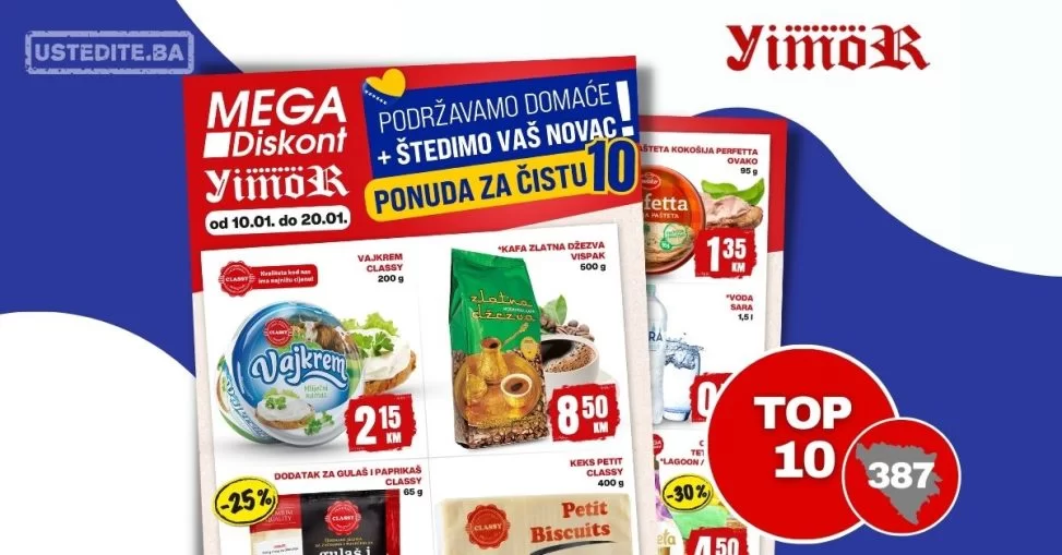 Mega Diskont katalog TOP 10 - sniženje 10-20.1.2024.